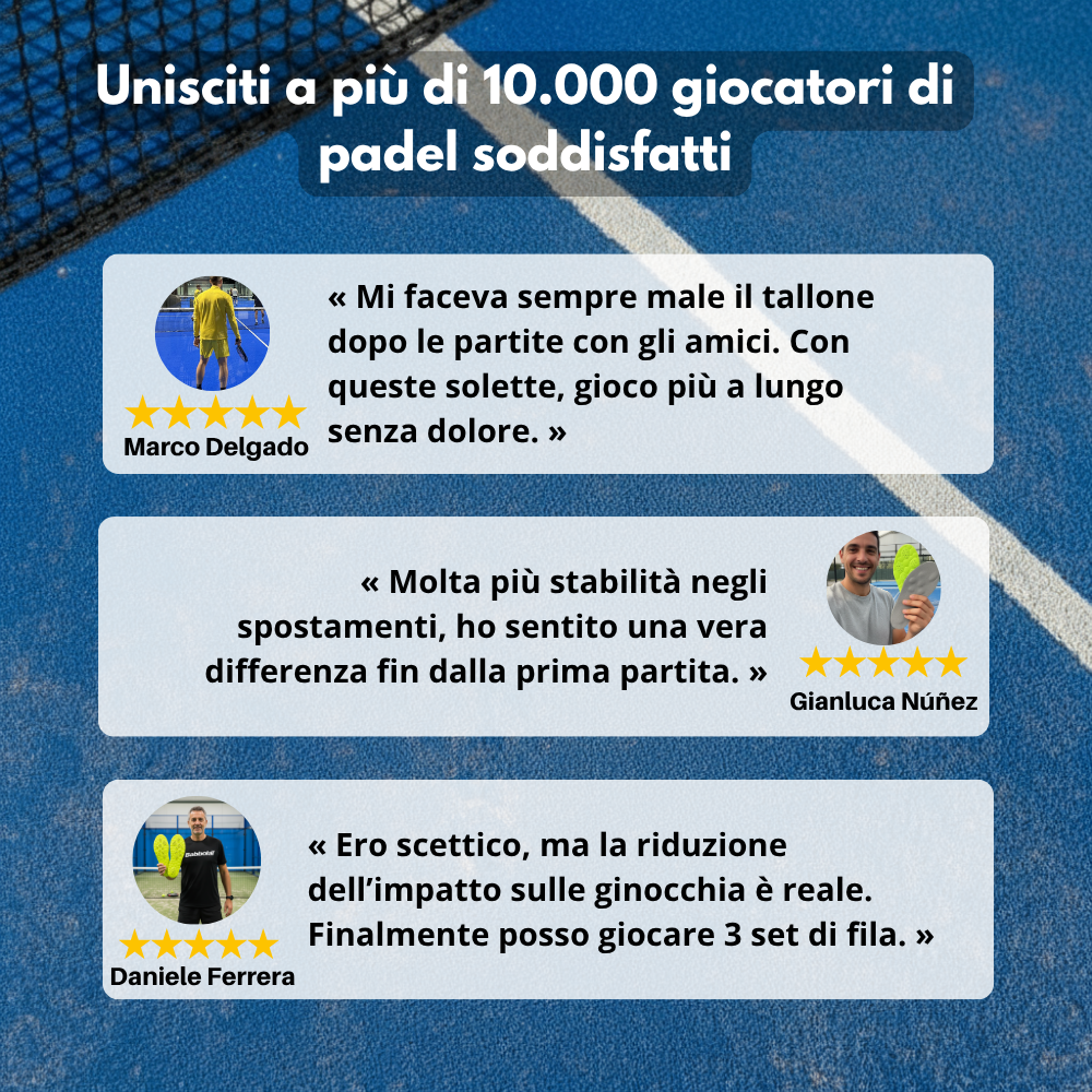 Solette Padel Pro – Gioca più a lungo, senza dolore